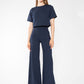 Ponte Knit Wide Leg Pant