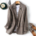 Plaid Sewn Blazer