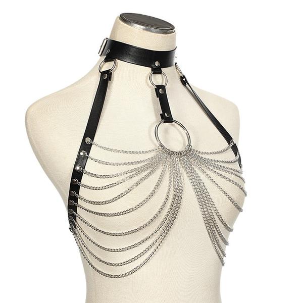 Bondage Choker Chains Harness