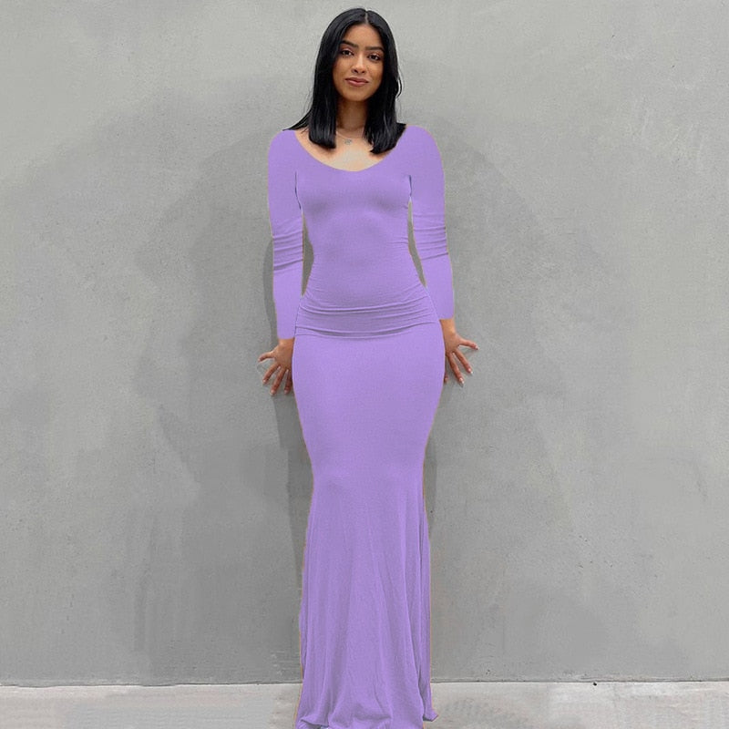 Fashion Sexy Skims Plus Size long Dress Backless Evening Maxi Dress Women Party Club Ladies Bodycon Peach Hip Elegant Long Dresses For Woman Hot Trends