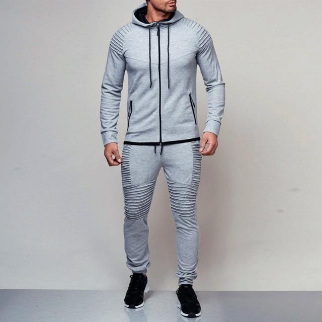Tone-It-Up Men's Tracksuits-Tracksuit-Light Grey-M-LeStyleParfait.Com