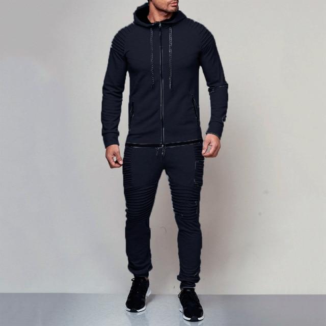 Tone-It-Up Men's Tracksuits-Tracksuit-Navy-M-LeStyleParfait.Com