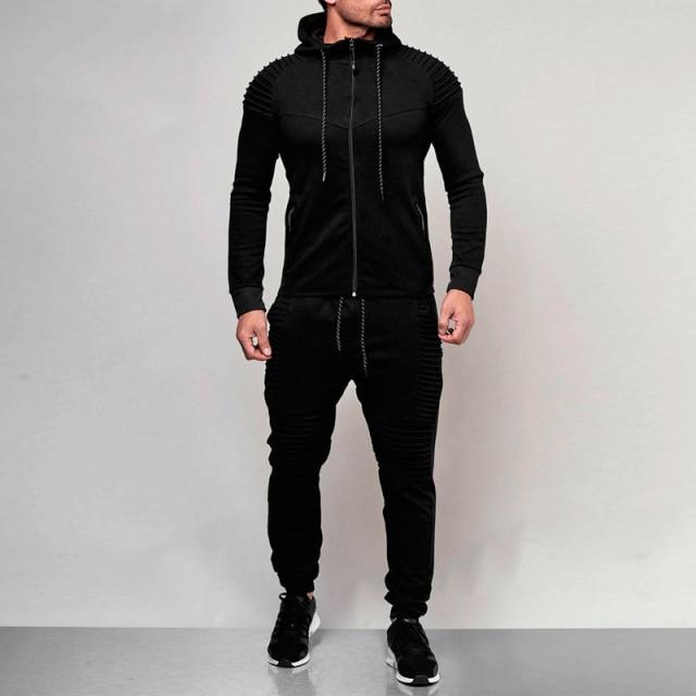 Tone-It-Up Men's Tracksuits-Tracksuit-Black-M-LeStyleParfait.Com