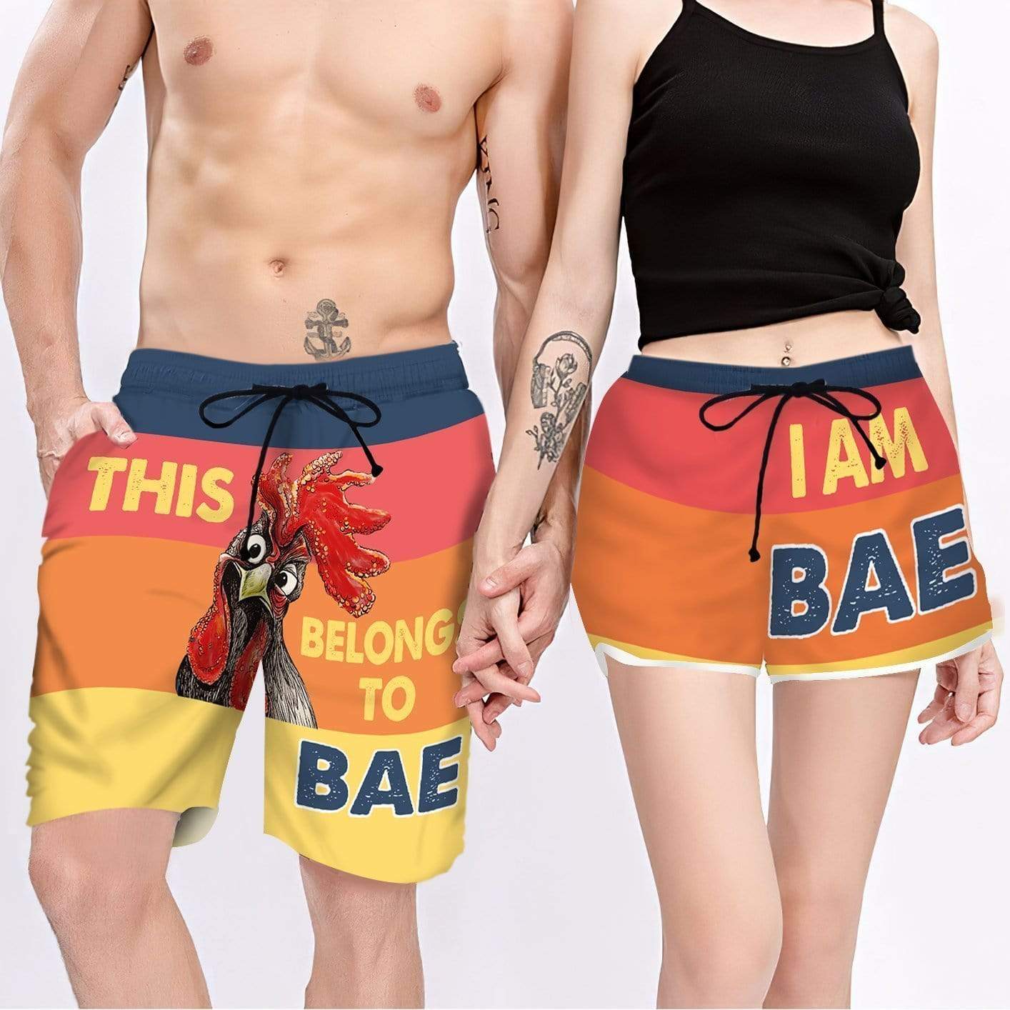 Couple Matching - This Belongs To My Bae And I Am Bae - Shorts