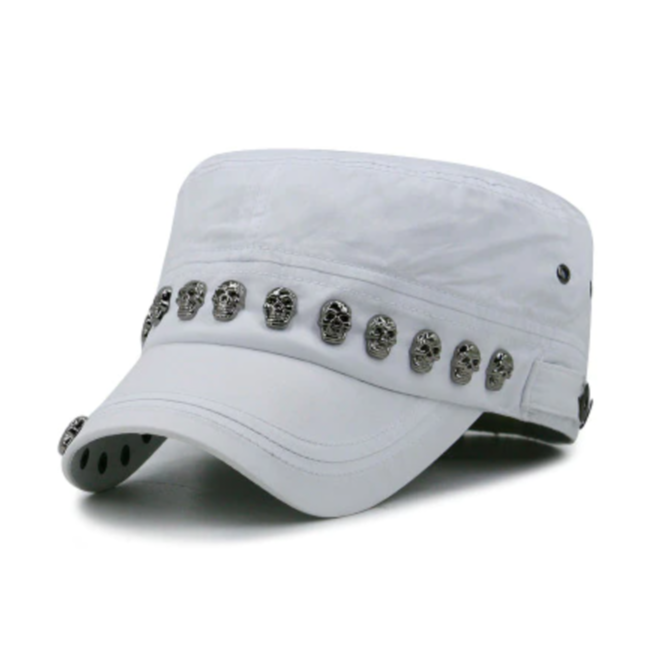 Skull Army Hat