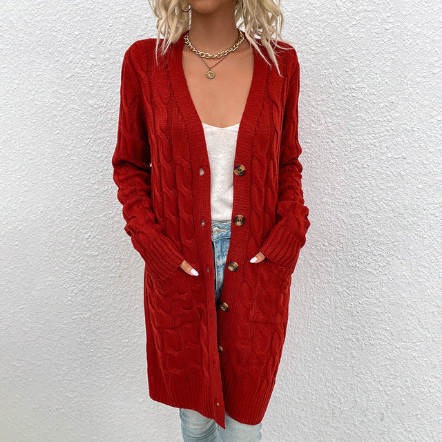 Women Casual Loose Cardigans Long Sleeve Sweater