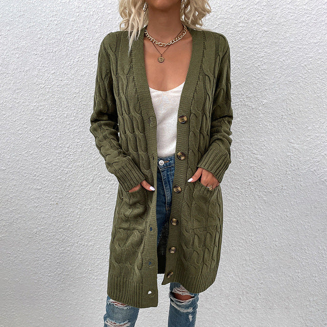 Women Casual Loose Cardigans Long Sleeve Sweater