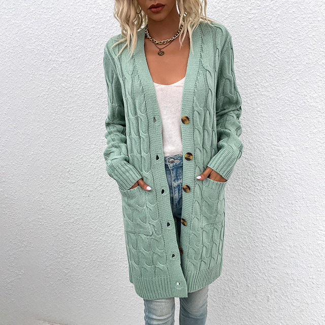 Women Casual Loose Cardigans Long Sleeve Sweater