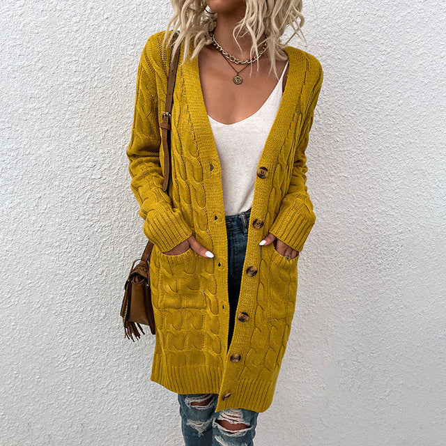 Women Casual Loose Cardigans Long Sleeve Sweater