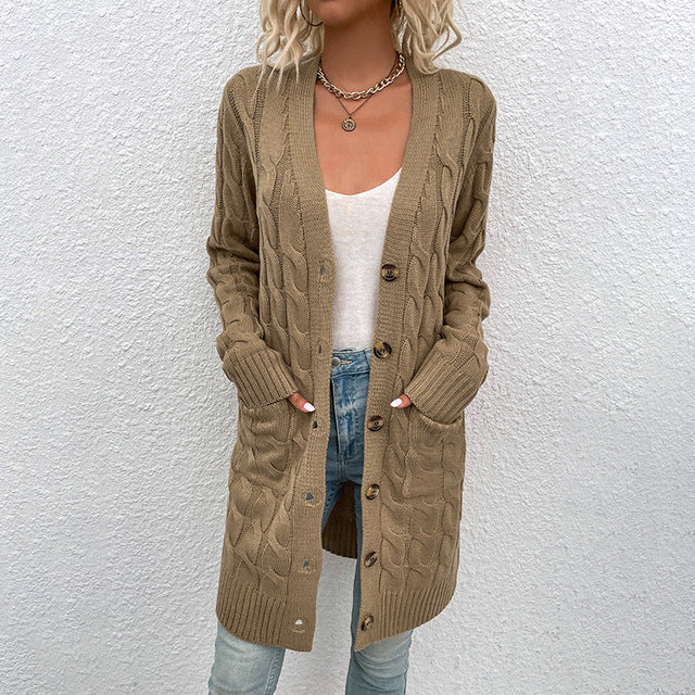 Women Casual Loose Cardigans Long Sleeve Sweater