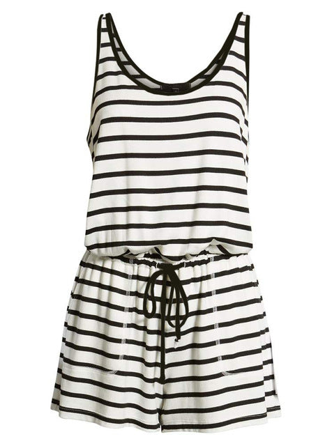 New Solid Summer Sleeveless Playsuit For Women