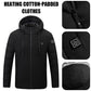 Winter Heated Jackets Smart Heating Cotton Coats Heated Hooded Jackets for Men