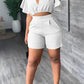 Summer Stylish V Neck Top & Shorts Set