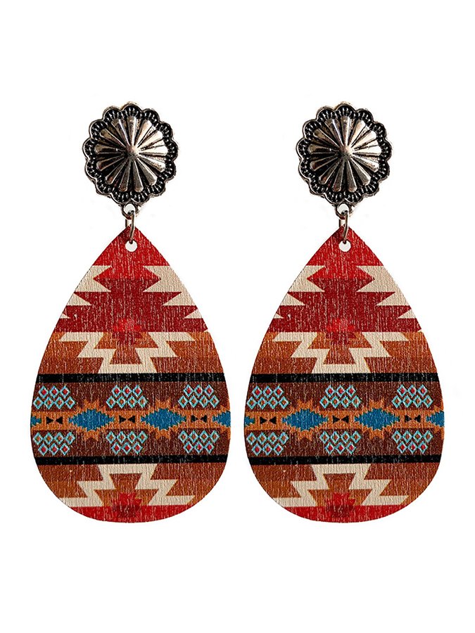 Ethnic Vintage Metal Earrings