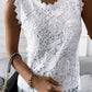 Fashion Solid Color Lace Vest