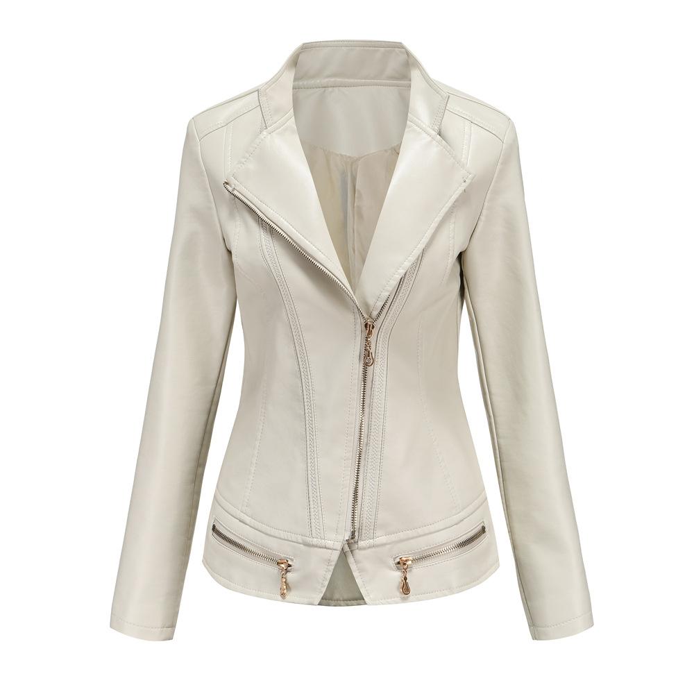 Women's Plush Leather Jacket