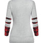 Women's Plaid Stitching Long Sleeve Sweatshirt