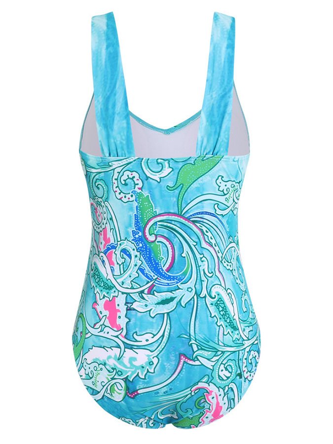 Phoenix Print One Piece Swimsuit