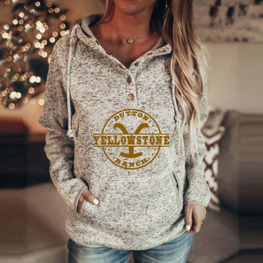 Ladies Letter Print Casual Sweatshirt No Brand No Brand No Brand