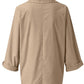 Solid Color V-Neck Long Sleeve Shirt