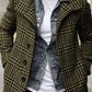 Fashion Plaid Lapel Coat Mid-length Coat