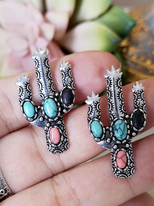 Vintage Cactus Earrings