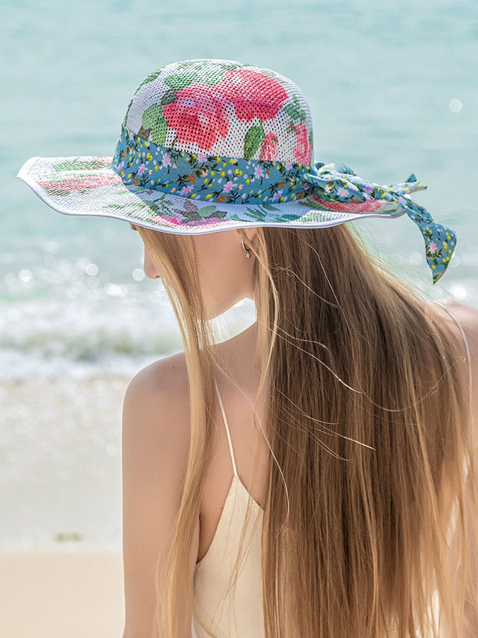 Wide Brim Bucket Hat Sunshade Beach Hat