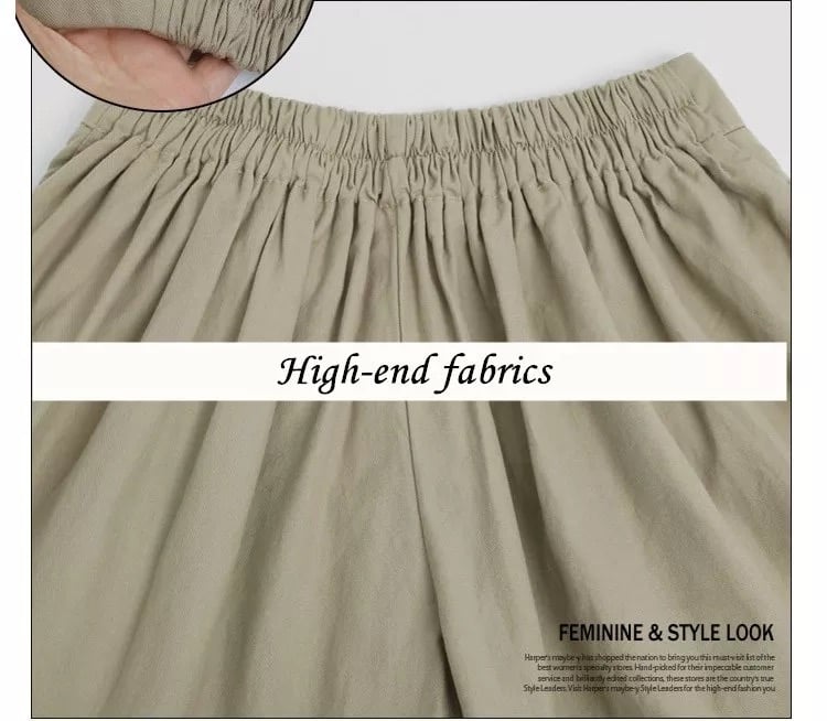 Hot SaleWomen Beach Casual Hot Shorts with Elastic Waistband