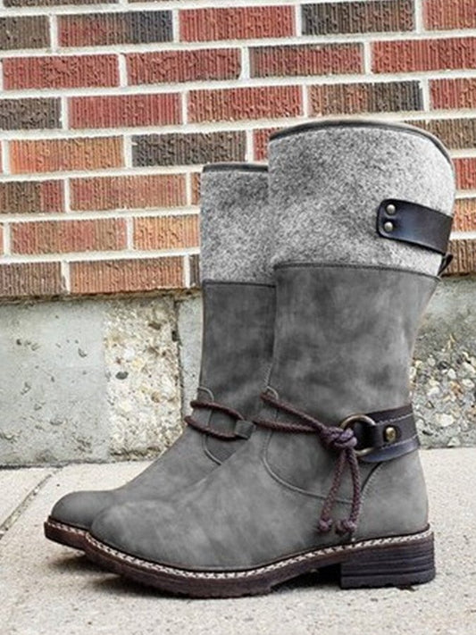 Plus Fleece Mid-Tube Snow Boots