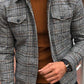 Men's Jacket Male 2021 Slim Casual Fashion Autumn Plaid Men's Outer Jacket