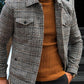 Men's Jacket Male 2021 Slim Casual Fashion Autumn Plaid Men's Outer Jacket