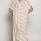 Casual Striped Linen Dress