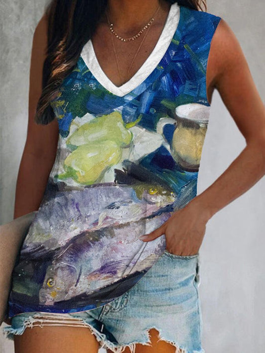 Fashion Print Vest