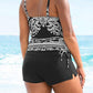 Casual Printed Tankini Swimwear Set