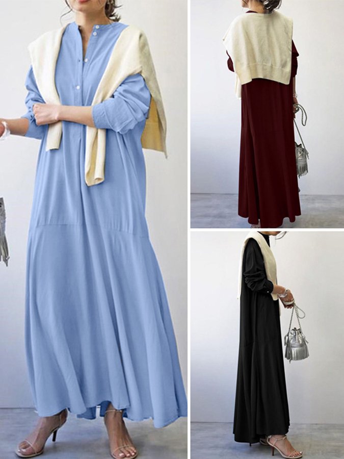 Loose Irregular Ruffle Dress