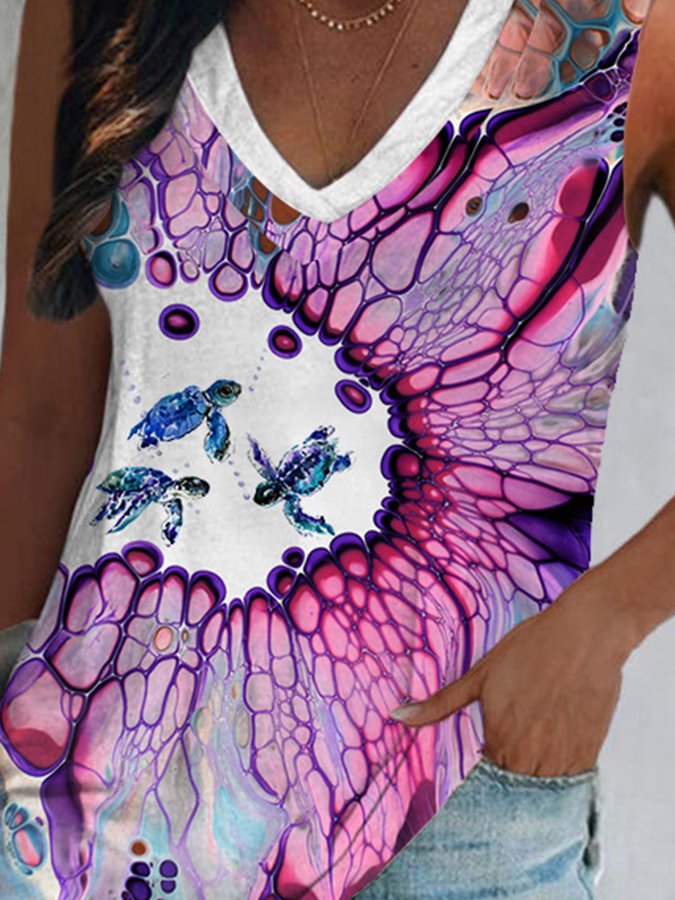 Fashion Print Vest