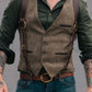 Fashionable Solid Color Open Pocket Vest
