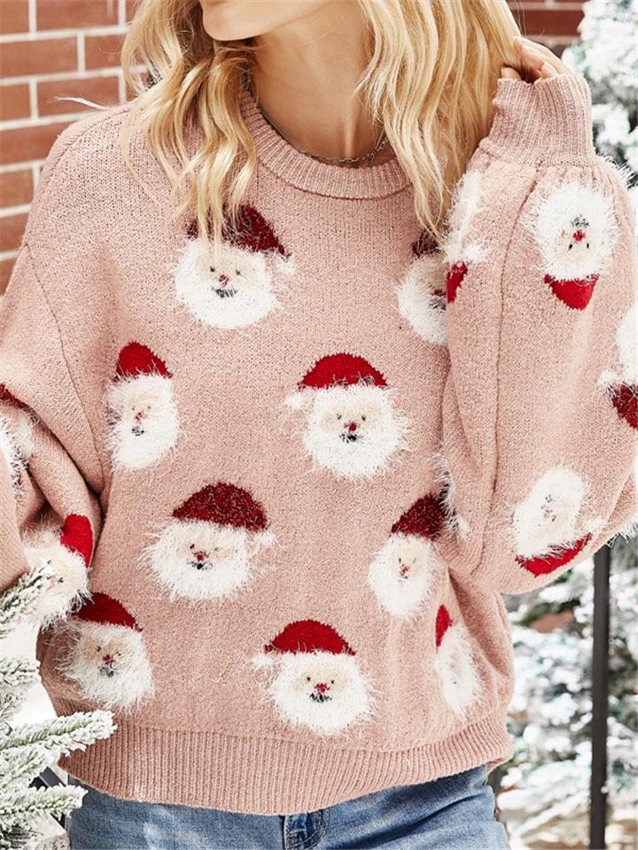 Stylish Christmas Santa Claus Pullover Knitted Sweater