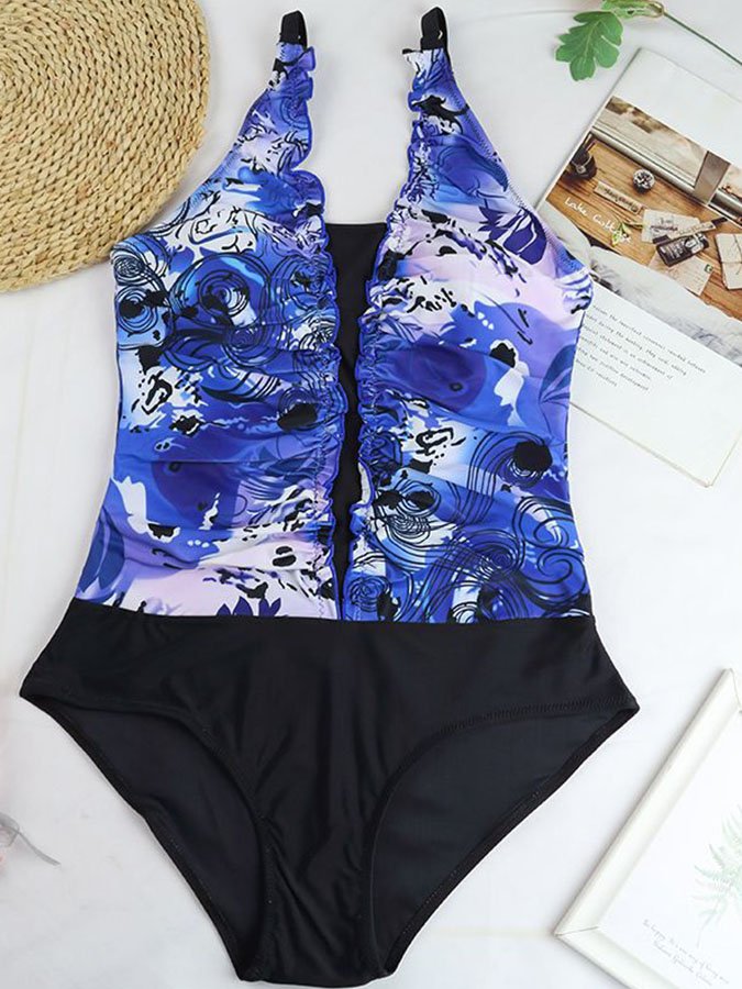 Women's Fungus Print Swimsuit One Piece