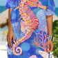 Seahorse Print Dress