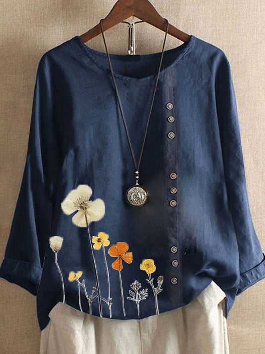 Floral Print Casual Top