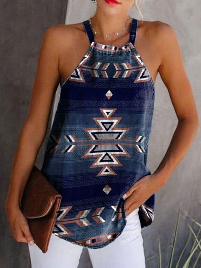Vintage Print Vest