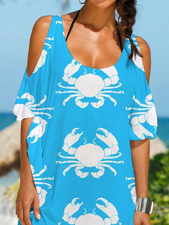 Crab Print Dress