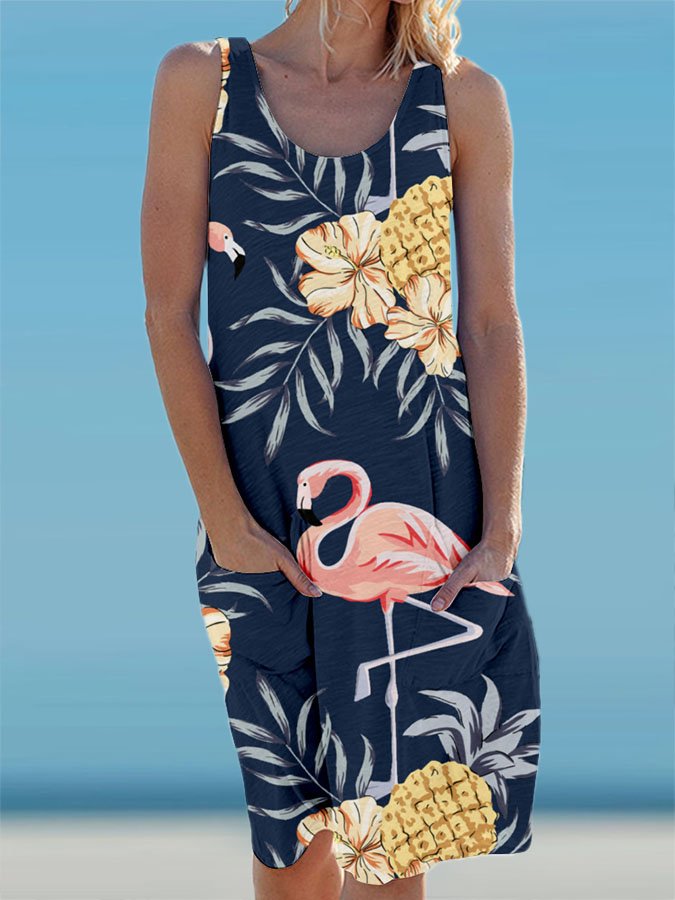 Flamingo Resort Dress