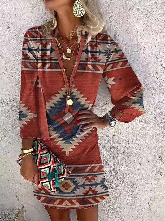 Women's Western AZTEC Dress