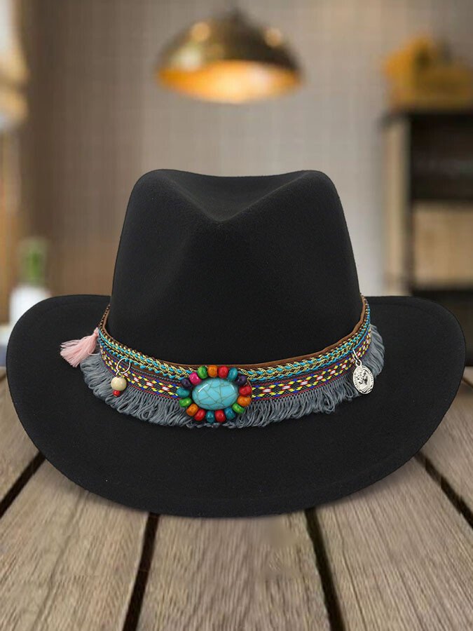 Western National Style Top Hat