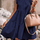Women's Big Hem Ruffle Holiday A-Line Dress
