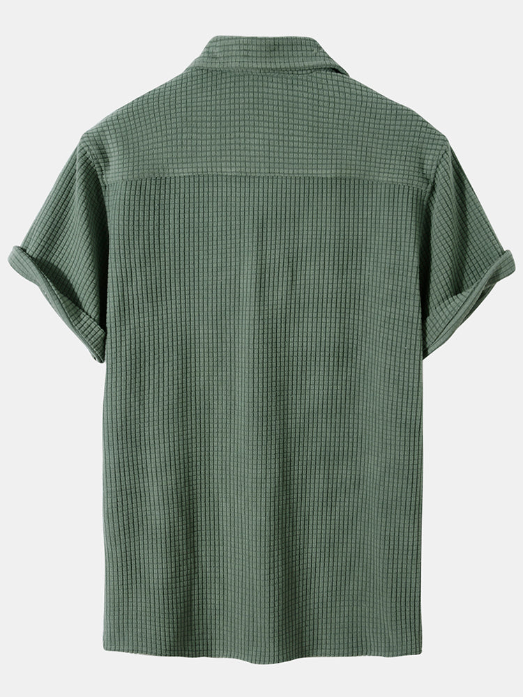 Waffle Polo Shirt & Waffle Shorts