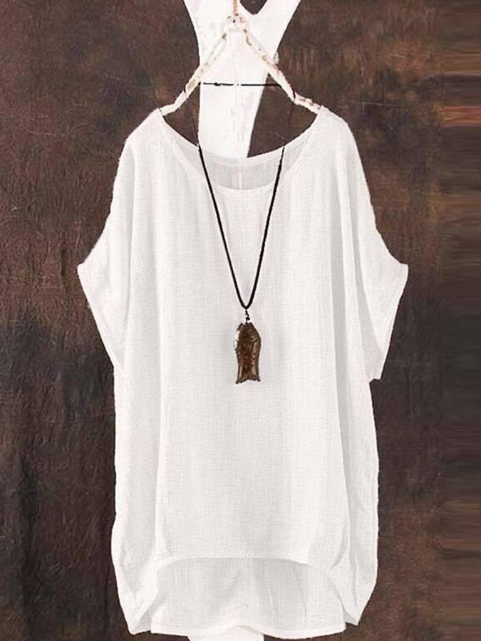 Ladies Linen Casual Loose Shirt