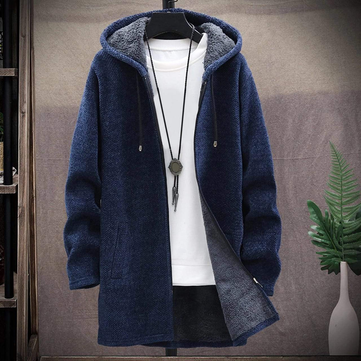 Moveposition's Ben - Cozy Hoodie with over length and side pockets-Move Position
